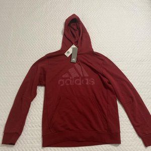 Mens-Large Adidas red hoodie